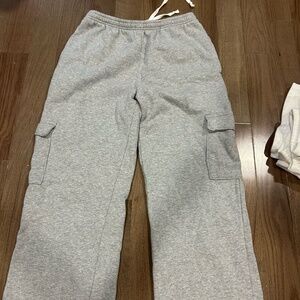 Brandy Grey Cargo Sweatpants